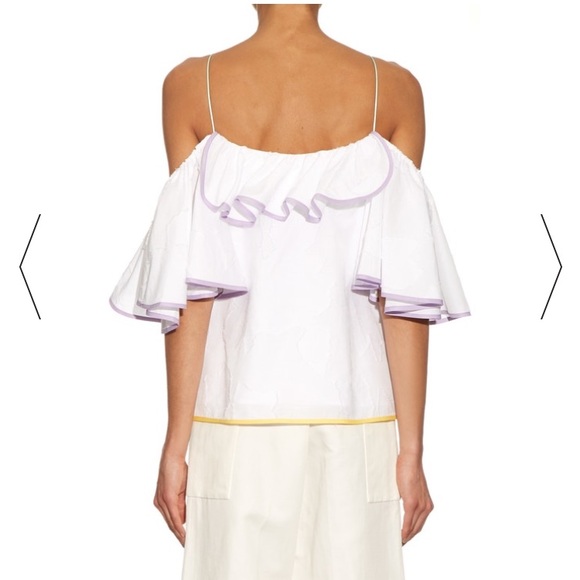 $432 Anna October frill cotton top - Picture 2 of 8